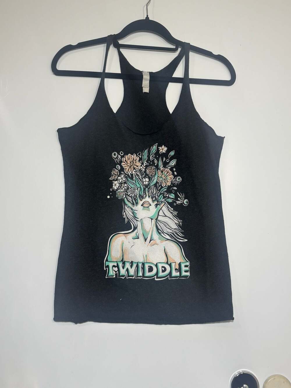 Twiddle Band Floral Goddess Graphic Racerback Tank Top